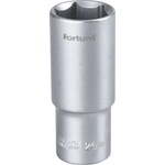 Fortum Фасунга, удължена, 1/2", 24mm, 61CrV5, матов хром, дължина 77mm FORTUM
