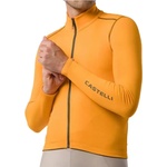 Castelli Мъжка фланелка с дълъг ръкав за колоездене Castelli Unlimited Trail 2 Jersey Cycling jersey - Vivid Orange / Deep Green (056-3782-0413)