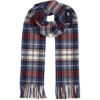 Tommy Hilfiger Зимен шал Tommy Hilfiger Th Monogram Tartan Scarf AM0AM11984 Check 0MS (Th Monogram Tartan Scarf AM0AM11984)