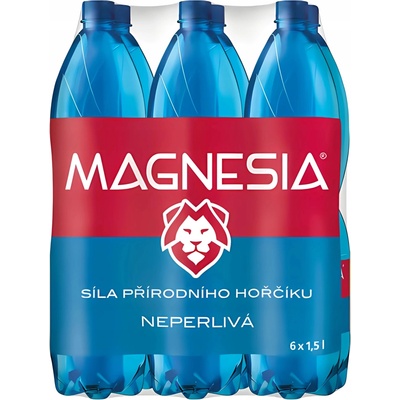 Magnesia neperlivá minerální voda 6 × 1,5 l – Sleviste.cz