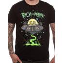 Funko pánské tričko Rick and Morty Space Cruiser černé