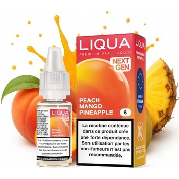 никотинова течност Liqua Elements - Peach Mango Pineapple 6мг