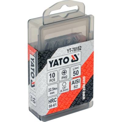Yato PH2 x 50 mm 10 ks YT-78152