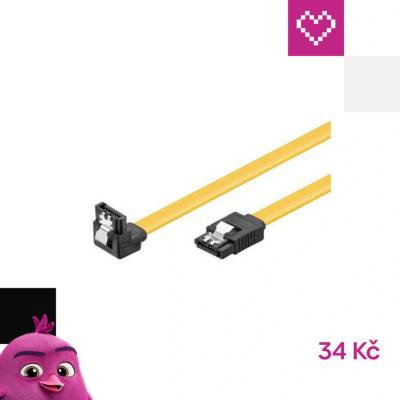 PREMIUMCORD SATA 3.0 datový 50cm lomený 90°, kovové západky, kfsa-15-05 – Zbozi.Blesk.cz