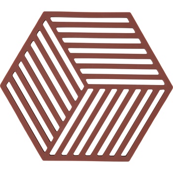 Zone Denmark Hexagon Поставка за горещи съдове, тъмночервена (36550)