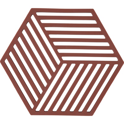 Zone Denmark Hexagon Поставка за горещи съдове, тъмночервена (36550)