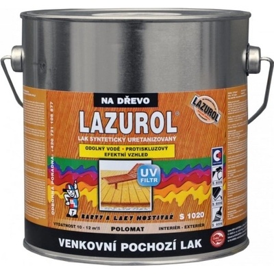 Lazurol S1020 pochozí lak na dřevo 2,5 l bezbarvý polomat – Zbozi.Blesk.cz