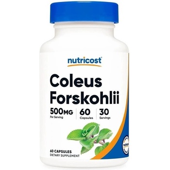 Nutricost Coleus Forskohlii, 500 mg, 60 капсули, Nutricost (93519 (154101) NC)