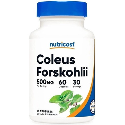 Nutricost Coleus Forskohlii, 500 mg, 60 капсули, Nutricost (93519 (154101) NC)