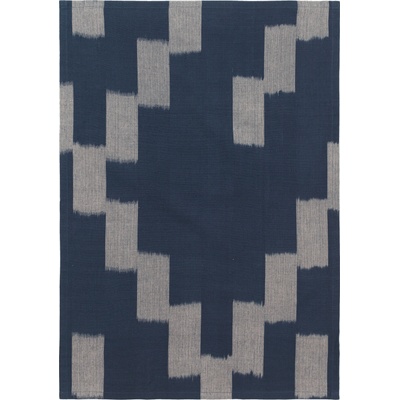 Ferm Living Малка кухненска кърпа Ikat 50 x 70 см синьо-сива (1104270942)
