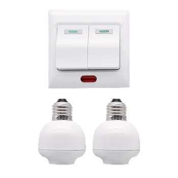 ELMARK Rf БЕЗЖИЧЕН КЛЮЧ С ДВА КАНАЛА + 2xe27 (99104)