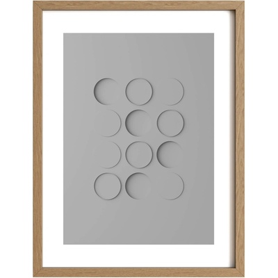 Idealform Poster no. 3 Shadow forms Barva: Silver grey, Velikost: 300x400 mm
