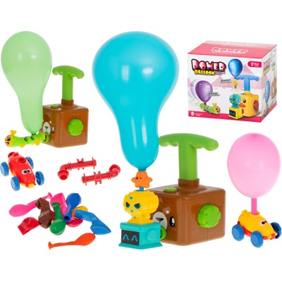 Balónkový vystřelovač aerodynamického medvídka do auta sada 23 kusů biela