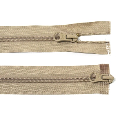 WICO Spirálový zip no.5 rozepínací dvoucestný 60cm dvoucestný béžový
