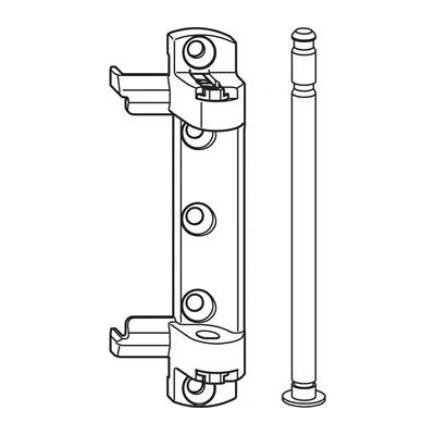 WINKHAUS nůžkové ložisko SL.HW.18-1212/18-9V/13V130 kg falc pant stříbrný