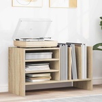 vidaXL Шкаф за грамофонни плочи Сонома дъб 78.5 x 35 x 45 см (891074)