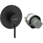 Hansgrohe Zesis S - Душ-смесител за вграждане, с корпус, матово черно 74618670 (74618670)