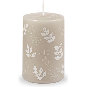 Unipar Сива и бежова свещ, време за горене 18 ч. Pure Beauty - Unipar (Pure Beauty Beige Pillar 50x75)