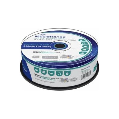 MediaRange DVD+R MediaRange Dual Layer 240мин. /8.5Gb 8X (Printable) - 25 бр. в шпиндел