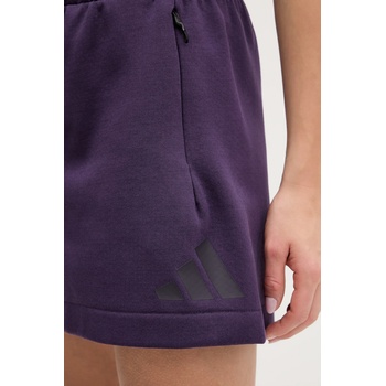 adidas Къс панталон adidas adidas x Z. N. E в лилаво с принт с висока талия JW7762 (JW7762)