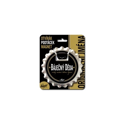 Nekupto Otvírák na pivo, podtácek Báječný děda V.I.P.