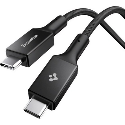 Spigen ESSENTIAL EB10015CC кабел за данни Type-C - Type-C, 150 см, ЧЕРЕН ACA10421 (ACA10421)