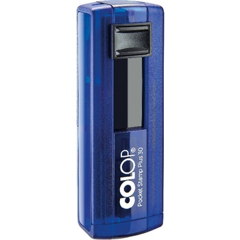 Печат джобен правоъгълен Colop PS Plus 30 Син (1924057-06-1010130026)