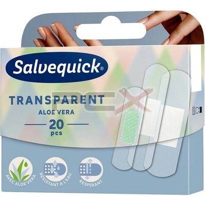 Salvequick АЛОЕ ВЕРА ПРОЗРАЧЕН ПЛАСТИР 20БР