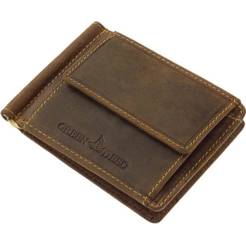 pánska kožená hnedá dolárová peňaženka GPPN402