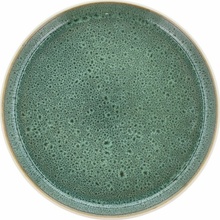Bitz Biely/zelený dezertný tanier z kameniny 21 cm Gastro White/Green