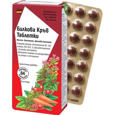 SALUS Билкова кръв, 84 таблетки, Floradix (9873)