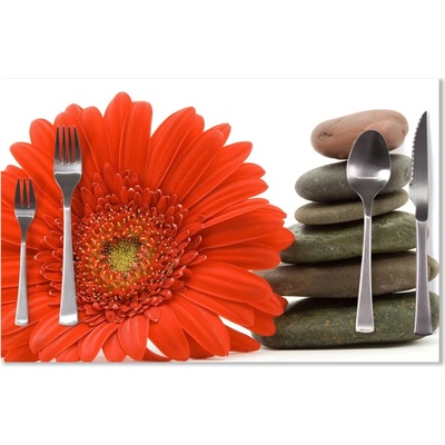 Sablio Prestieranie Gerbera s kameňmi 40x30cm