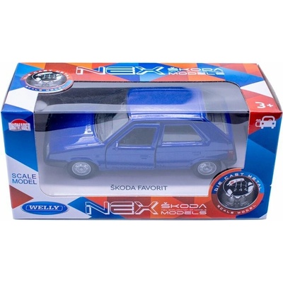Dromader Czech Welly Nex Škoda Favorit Blue 1:34 1:39