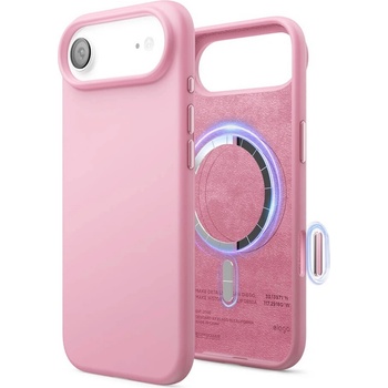 elago Силиконов (TPU) калъф с MagSafe за iPhone 17 Air - Elago Magnetic Soft Silicone Case (розов) (ES17MSSC66AIR-HPK)