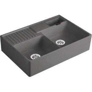 Villeroy & Boch - Керамична мивка 90х63 см, CeramicPlus, графит 632391i4 (632391i4) Мивка за вграждане