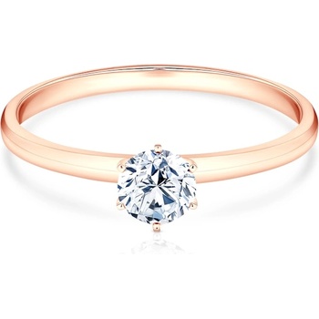 SAVICKI Годежен пръстен savicki: розово злато, лабораторен диамант