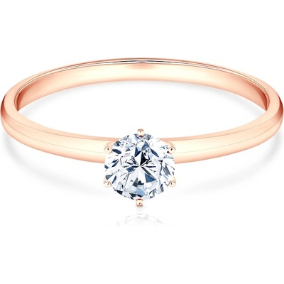 SAVICKI Годежен пръстен savicki: розово злато, лабораторен диамант