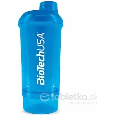 BioTechUSA Šejker compact 500 ml+150 ml modrý 1 ks