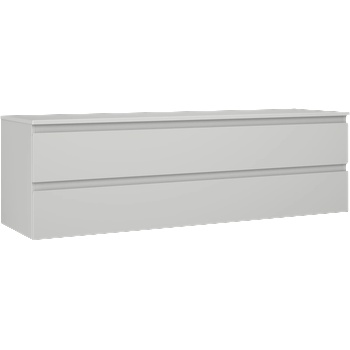 Mexen Orio баня шкаф подмивка 160 см с плот, 2 чекмеджета, сиво мат (91A10-16047-2-BFFC62)