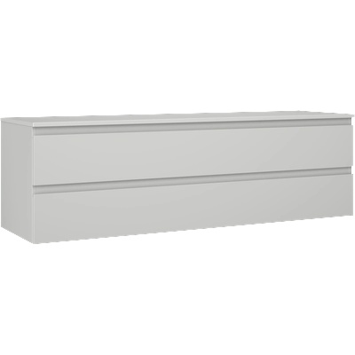 Mexen Orio баня шкаф подмивка 160 см с плот, 2 чекмеджета, сиво мат (91A10-16047-2-BFFC62)