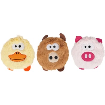 Flamingo Dog toy - Плюшена играчка за кучета във форма на крава/пате/прасе, 13 см. /1 брой