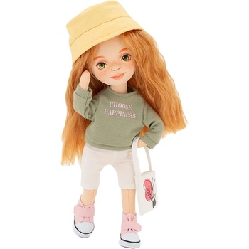 Orange Toys Мека кукла Orange Toys Sweet Sisters - Съни със зелен пуловер, 32 cm (SS02-26)