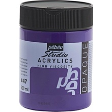 Pébéo Studio Acrylics akrylová farba 47 dark cobalt violet hue 500 ml