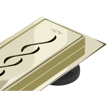 Mexen Flat M18 линеен сифон 80 см, златен - 1523080-15 (1523080-15)