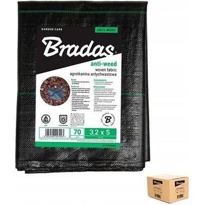 Bradas Agrotkanina proti plevelům PP černá UV 70g 2x10m