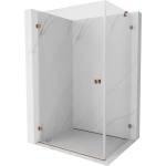 Mexen Lunar-B лява душ кабина с отваряне 95 x 90 см, прозрачна, розово злато - 832-095-090-60-00-L (832-095-090-60-00-L)