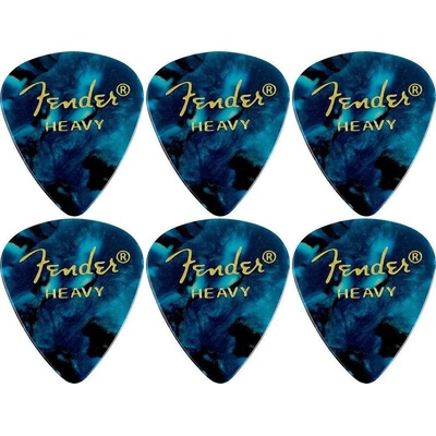 Fender 351 Shape Premium 6 Ocean Turquoise Перце за китара (198-2351-508-KUS-6PACK-SET)