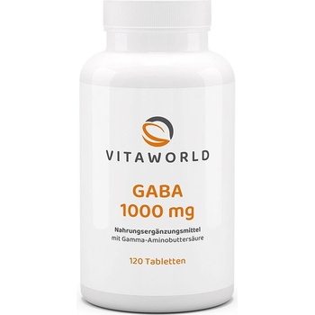 vitaworld ГАБА (Гама-аминомаслена киселина) 1000 mg 120 таблетки | Vita World (15373936 VW)