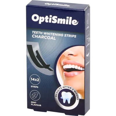 OptiSmile Pásky na bělení zubů Charcoal 14 ks