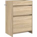 vidaXL Кабинет под мивка за баня Дъб сонома 56 x 37, 5 x 81 см (890730)